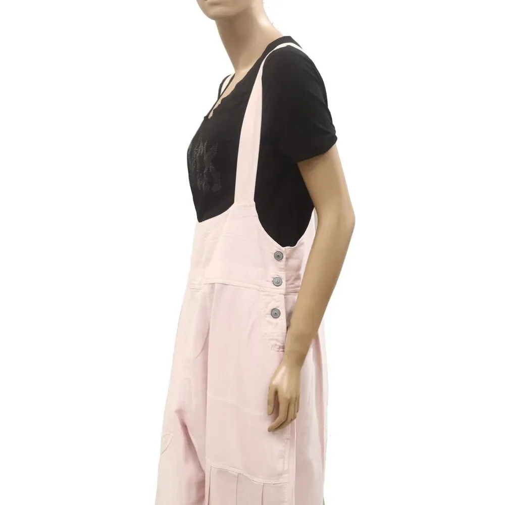 Free People We The Free Felix Tapered Overalls Jumpsuit Pinafore Solid XS 286884